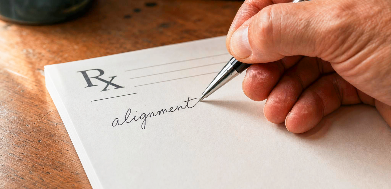hand writing on a contract