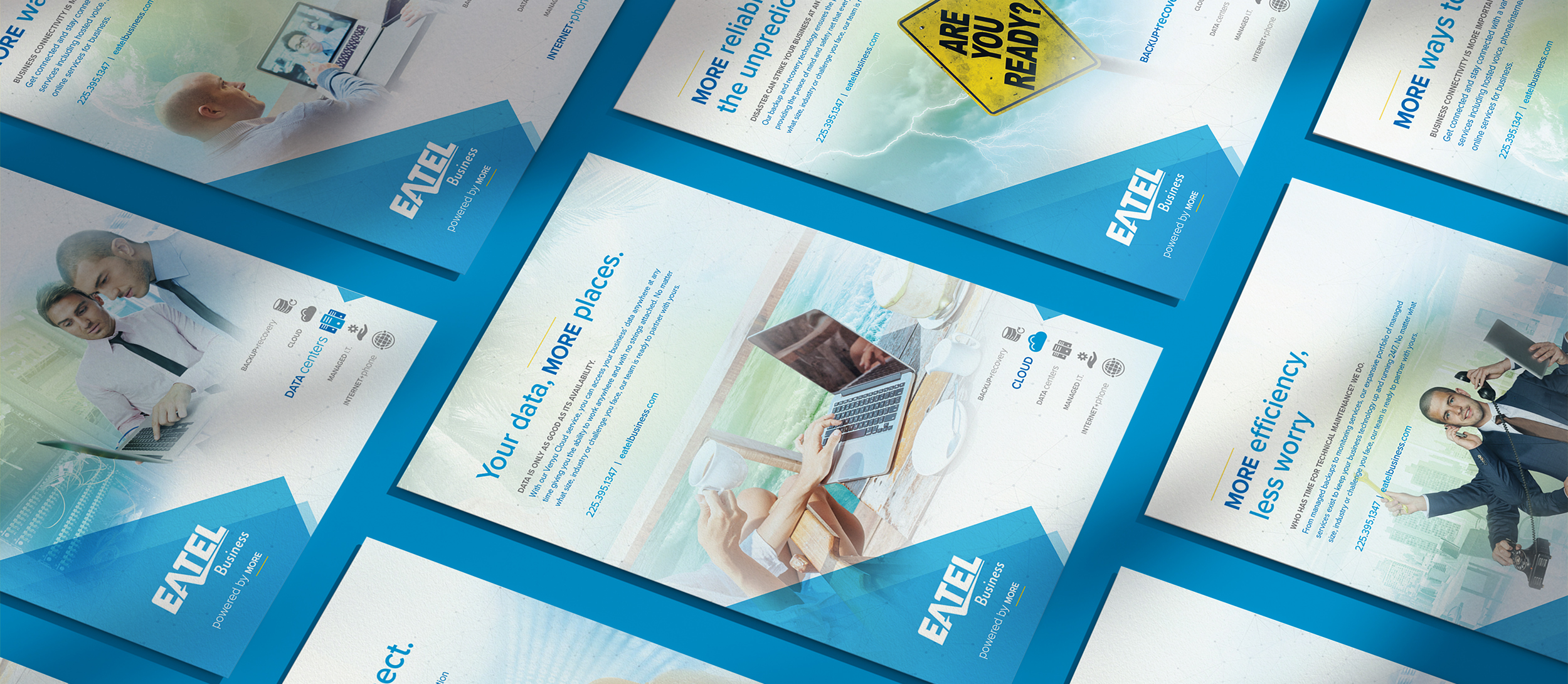 Technology B2B marketing campaign for Eatel fiber network