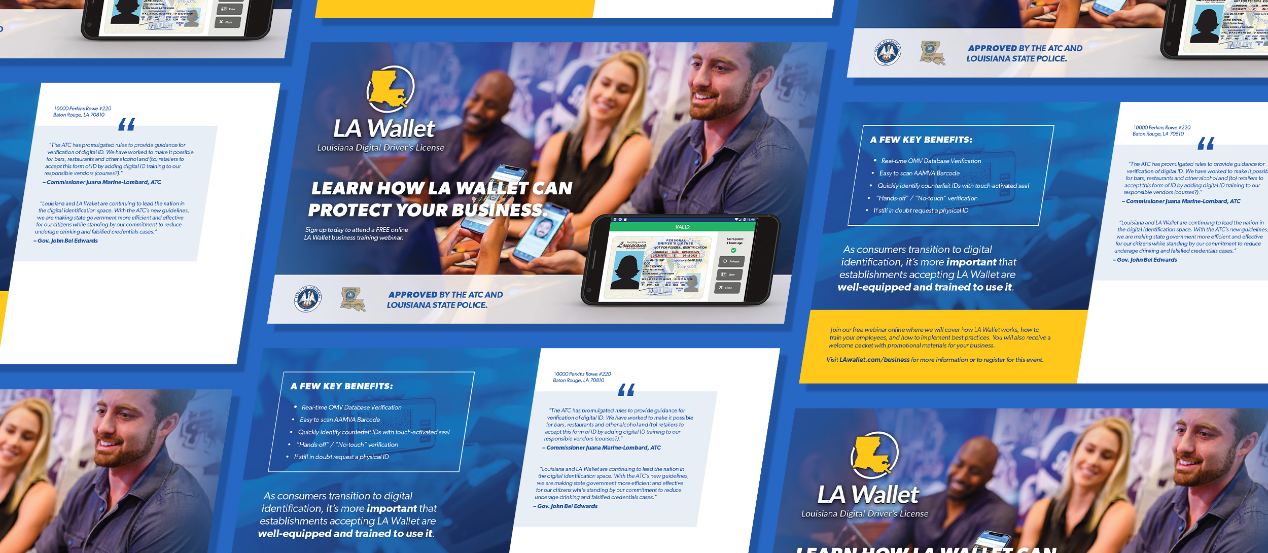 Technology B2B marketing campaign for LA Wallet digital license launch