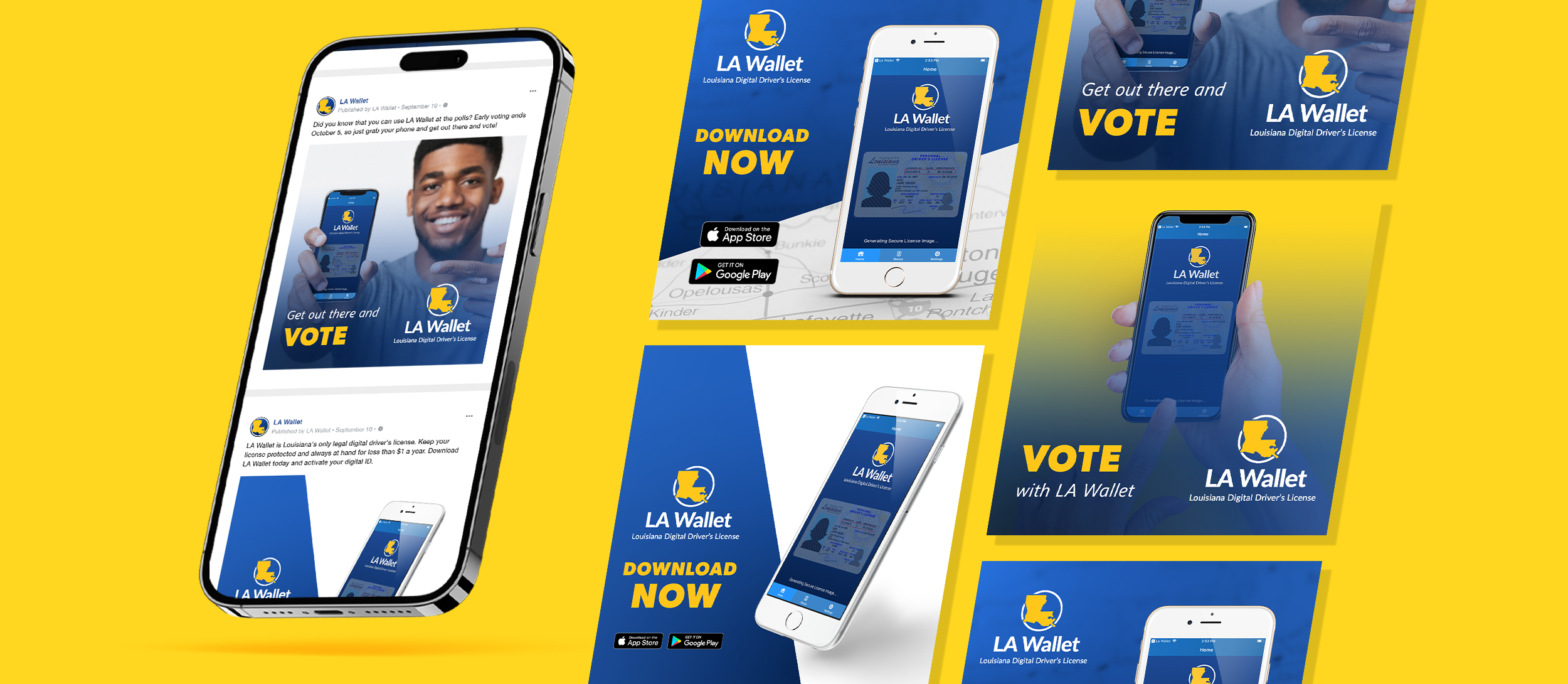 Technology B2B marketing campaign for LA Wallet digital license launch